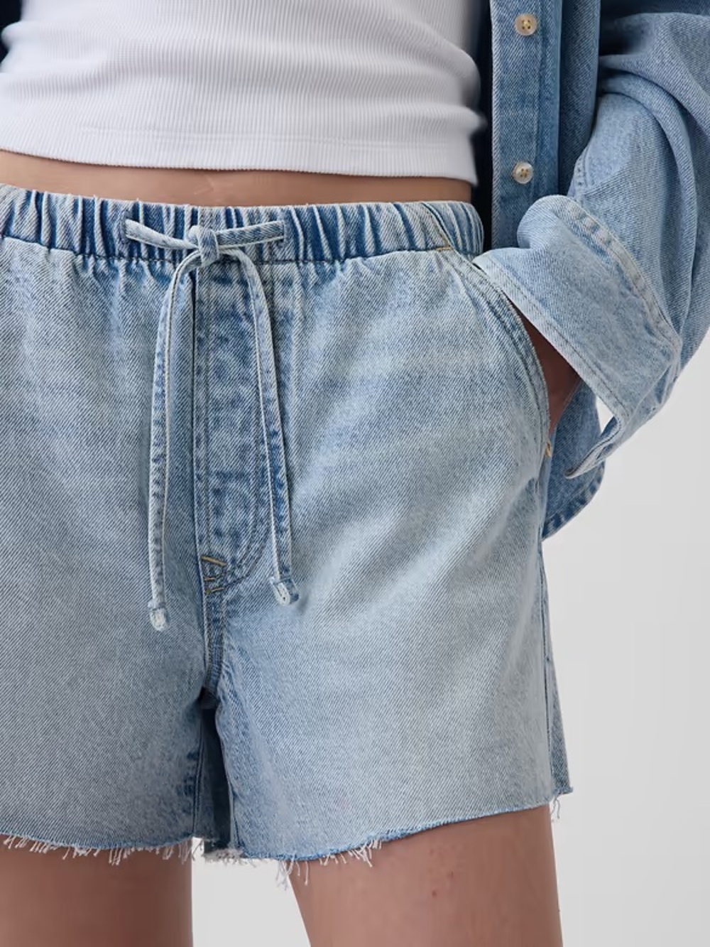GAP 3.5” UltraSoft Low Slung Easy Denim Shorts